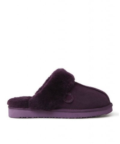 Women's Sydney Shearling Scuff Slippers Purple $40.80 Shoes