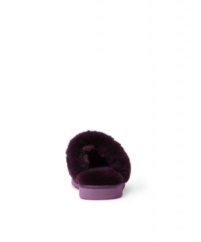 Women's Sydney Shearling Scuff Slippers Purple $40.80 Shoes