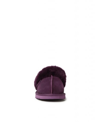 Women's Sydney Shearling Scuff Slippers Purple $40.80 Shoes