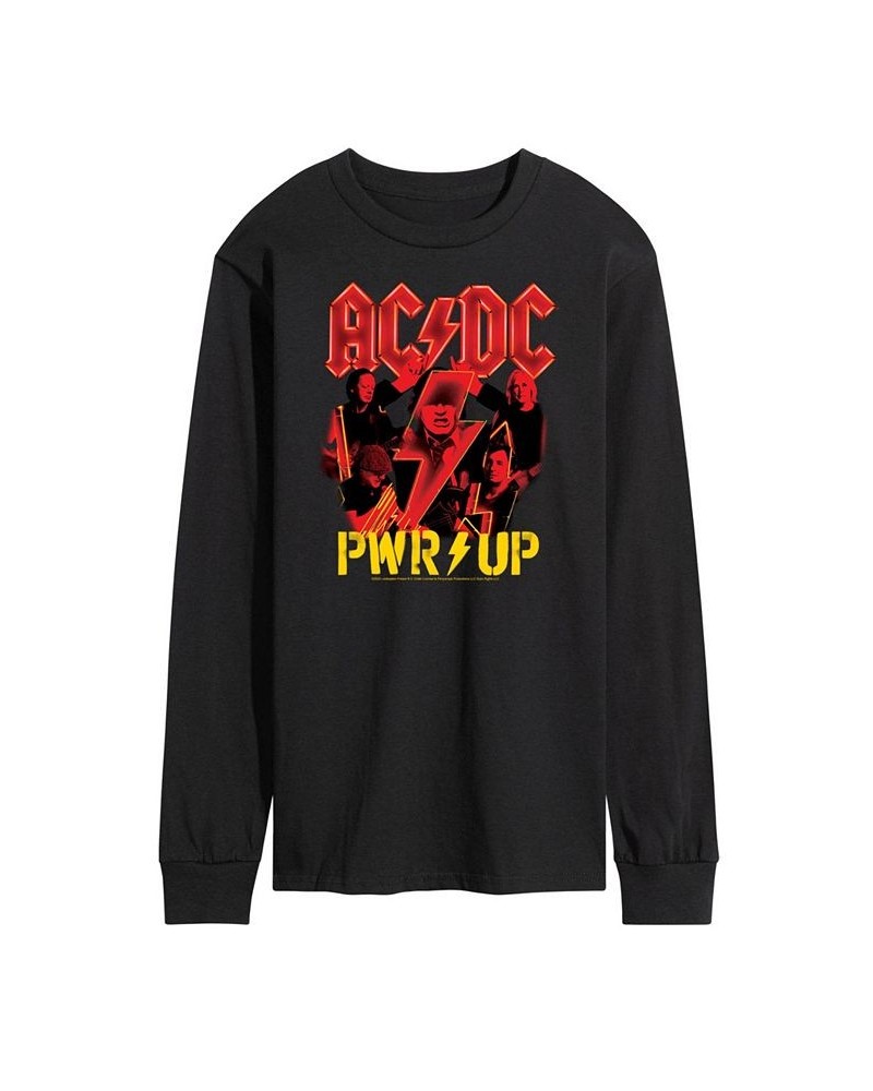 Men's ACDC PWR UP Long Sleeve T-shirt Black $23.10 T-Shirts