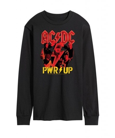 Men's ACDC PWR UP Long Sleeve T-shirt Black $23.10 T-Shirts