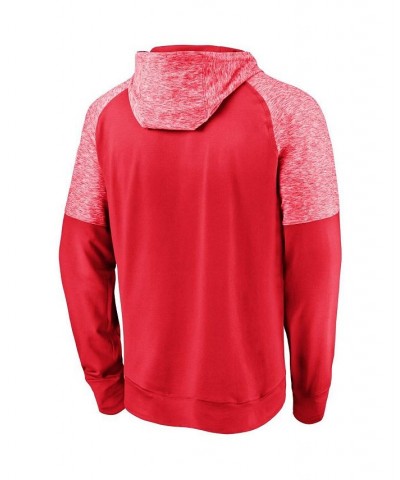 Men's Branded Red LA Clippers Made To Move Space Dye Raglan Pullover Hoodie $33.81 Sweatshirt