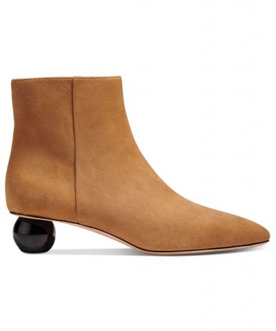 Women's Sydney Dress Booties Brown $50.36 Shoes