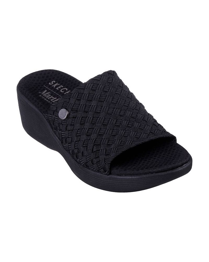 Women's Pier-Lite - Bamboo Martha Stewart Slip-On Wedge Sandals Black $34.50 Shoes