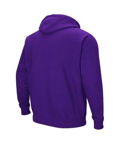 Men's Purple Northwestern Wildcats Arch and Logo 3.0 Pullover Hoodie $27.60 Sweatshirt