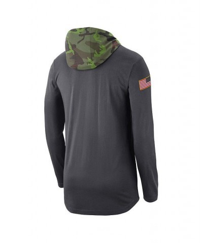 Men's Brand Anthracite Florida Gators Military-Inspired Long Sleeve Hoodie T-shirt $24.80 T-Shirts