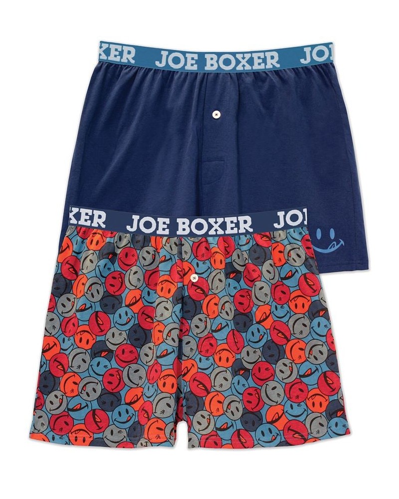 Men's Fun Licky Print Knit Boxers, 2 Piece Set $22.00 Underwear