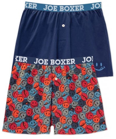 Men's Fun Licky Print Knit Boxers, 2 Piece Set $22.00 Underwear