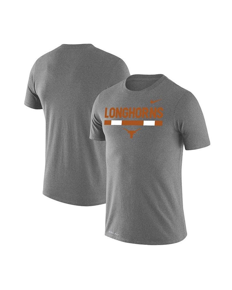 Men's Heathered Gray Texas Longhorns Team DNA Legend Performance T-shirt $20.50 T-Shirts