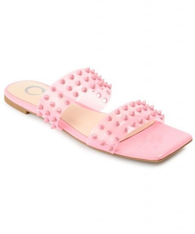 Women's Katari Lucite Sandals Pink $37.60 Shoes