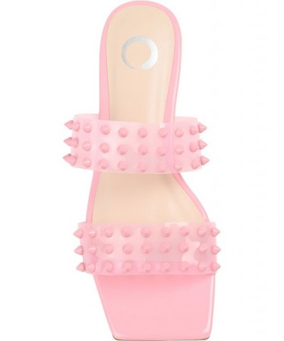 Women's Katari Lucite Sandals Pink $37.60 Shoes