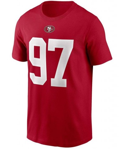 Men's Nick Bosa Scarlet San Francisco 49ers Name and Number T-shirt $22.79 T-Shirts