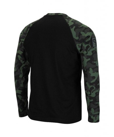 Men's Black, Camo Michigan State Spartans OHT Military-Inspired Appreciation Big and Tall Raglan Long Sleeve T-shirt $23.96 T...