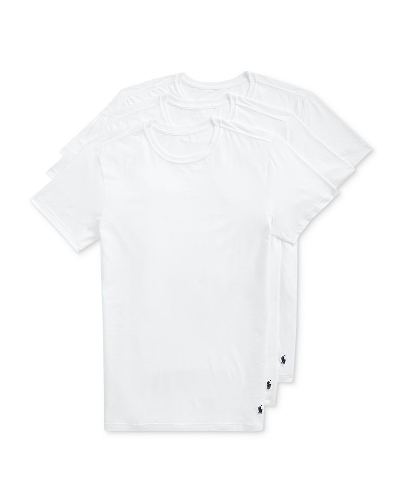 Men's 3-Pk. Slim-Fit Stretch Undershirts White $23.65 Undershirt