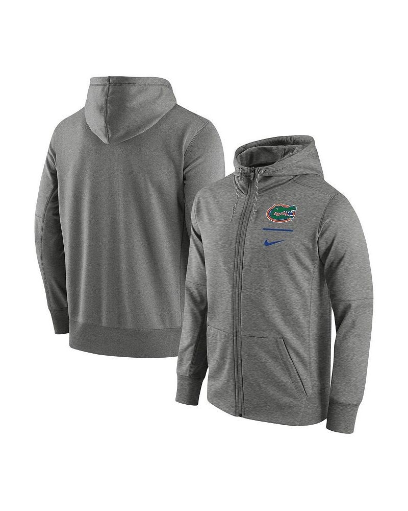 Men's Heathered Gray Florida Gators Logo Stack Performance Full-Zip Hoodie $40.50 Sweatshirt