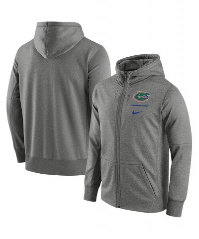 Men's Heathered Gray Florida Gators Logo Stack Performance Full-Zip Hoodie $40.50 Sweatshirt