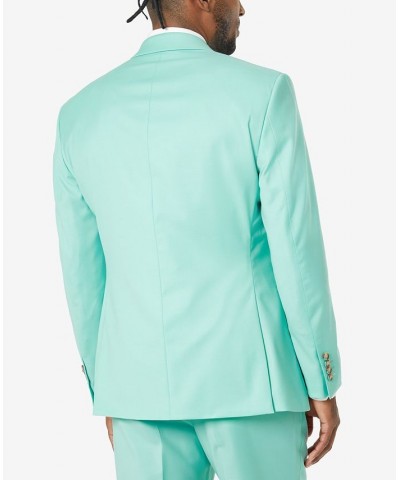 Men's Classic-Fit Wool Blend Suit Teal $58.90 Suits