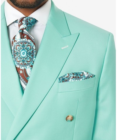 Men's Classic-Fit Wool Blend Suit Teal $58.90 Suits