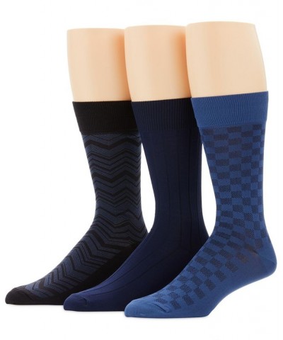 Perry Ellis Men's 3-Pk. Microfiber Patterned Socks PD02 $11.23 Socks