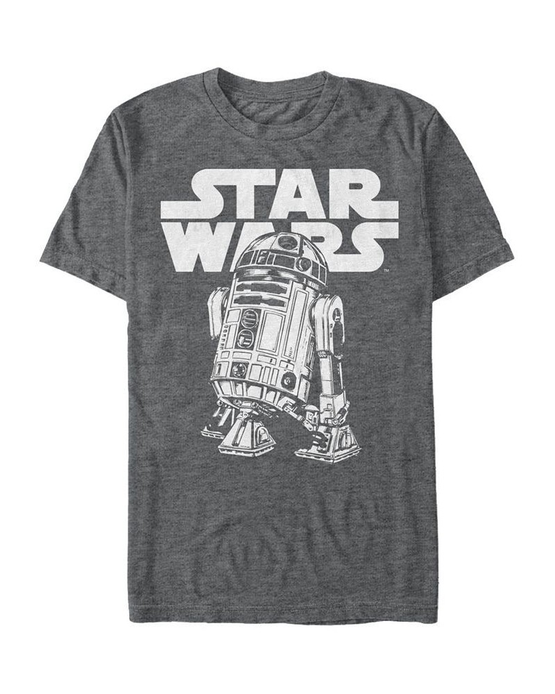 Star Wars Men's Classic Simple R2-D2 Short Sleeve T-Shirt Gray $15.40 T-Shirts