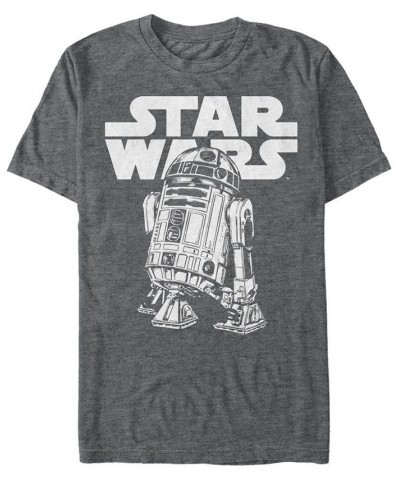 Star Wars Men's Classic Simple R2-D2 Short Sleeve T-Shirt Gray $15.40 T-Shirts