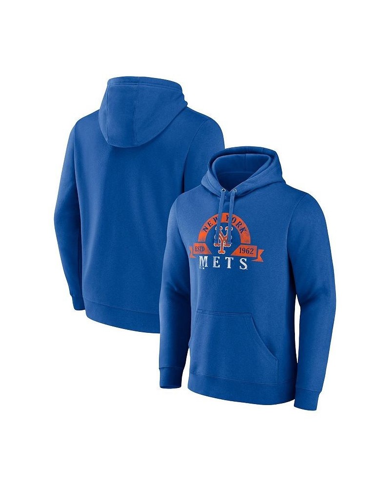 Men's Branded Royal New York Mets Big and Tall Utility Pullover Hoodie $44.19 Sweatshirt