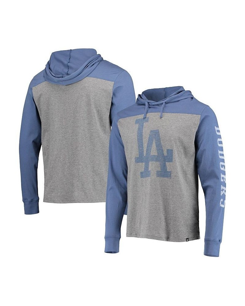 Men's Gray Los Angeles Dodgers Franklin Wooster Pullover Hoodie $26.00 Sweatshirt