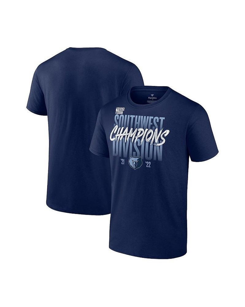 Men's Navy Memphis Grizzlies 2022 Southwest Division Champions Locker Room T-shirt $17.20 T-Shirts