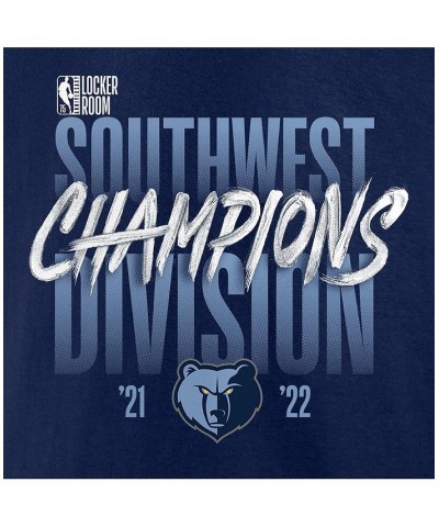 Men's Navy Memphis Grizzlies 2022 Southwest Division Champions Locker Room T-shirt $17.20 T-Shirts