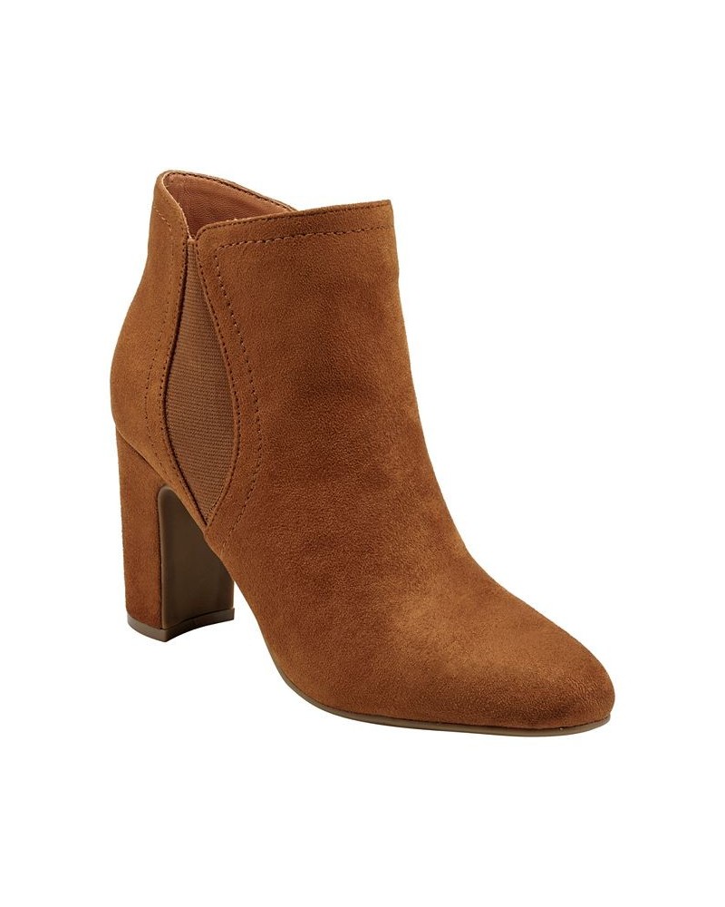 Women's Kella Heeled Dress Booties PD02 $45.15 Shoes