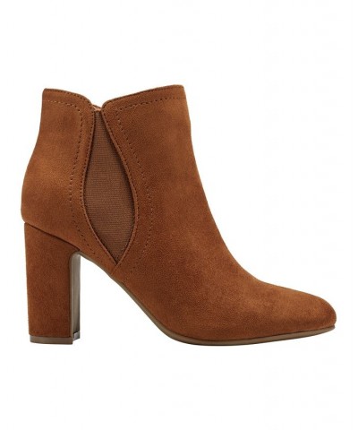 Women's Kella Heeled Dress Booties PD02 $45.15 Shoes