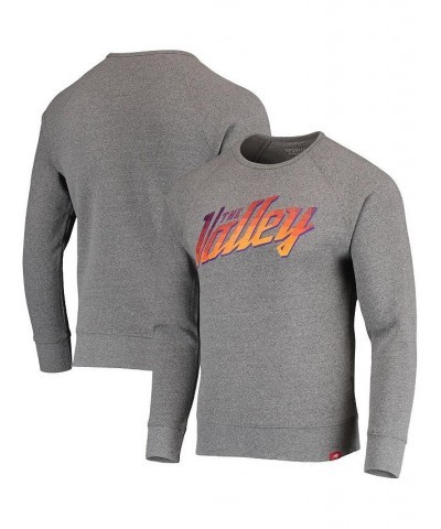 Men's Gray Phoenix Suns Harmon Raglan Tri-Blend Pullover Sweatshirt $41.40 Sweatshirt