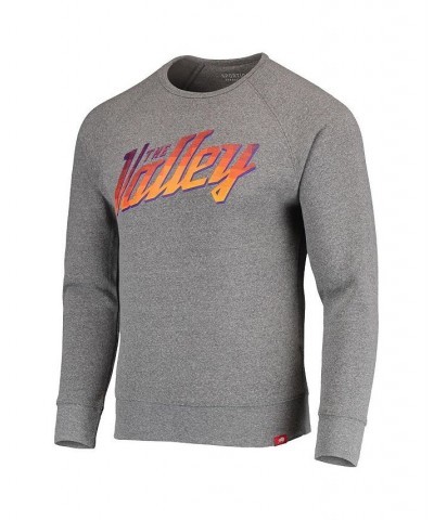 Men's Gray Phoenix Suns Harmon Raglan Tri-Blend Pullover Sweatshirt $41.40 Sweatshirt