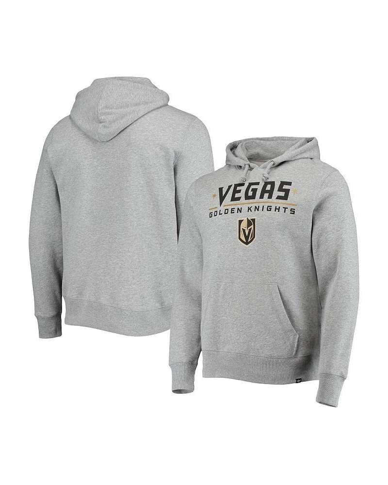 Men's '47 Heathered Gray Vegas Golden Knights Pregame Headline Pullover Hoodie $33.65 Sweatshirt