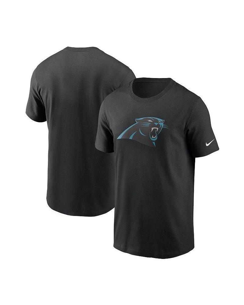 Men's Black Carolina Panthers Primary Logo T-shirt $19.35 T-Shirts