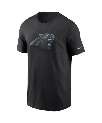 Men's Black Carolina Panthers Primary Logo T-shirt $19.35 T-Shirts