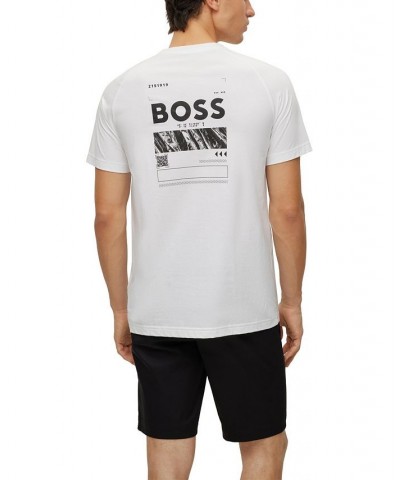 BOSS Men's Artwork and Logos Cotton-Jersey T-shirt White $47.52 T-Shirts