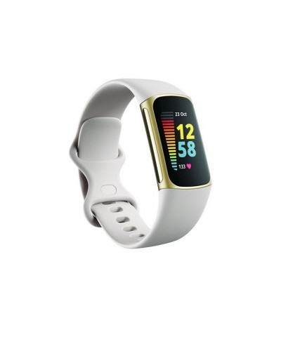 Charge 5 Lunar White Silicone Band Fitness and Health Tracker $59.18 Accessories