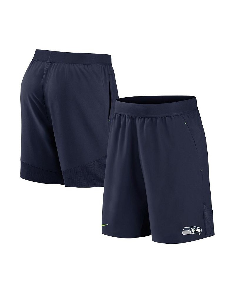 Men's College Navy Seattle Seahawks Stretch Woven Shorts $24.93 Shorts