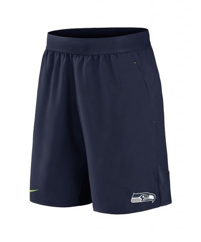 Men's College Navy Seattle Seahawks Stretch Woven Shorts $24.93 Shorts