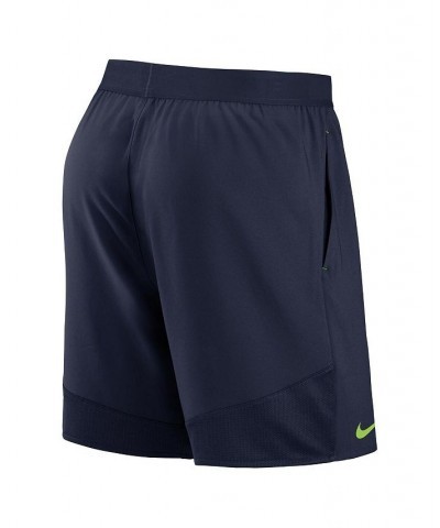 Men's College Navy Seattle Seahawks Stretch Woven Shorts $24.93 Shorts