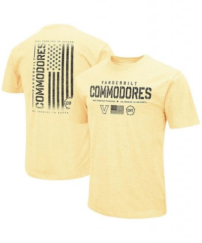 Men's Gold Vanderbilt Commodores OHT Military-Inspired Appreciation Flag 2.0 T-shirt $20.39 T-Shirts