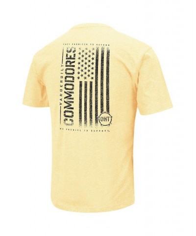 Men's Gold Vanderbilt Commodores OHT Military-Inspired Appreciation Flag 2.0 T-shirt $20.39 T-Shirts