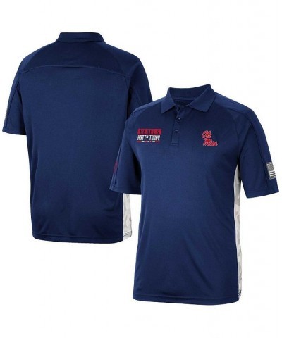 Men's Navy Ole Miss Rebels OHT Military-Inspired Appreciation Snow Camo Polo Shirt $27.60 Polo Shirts