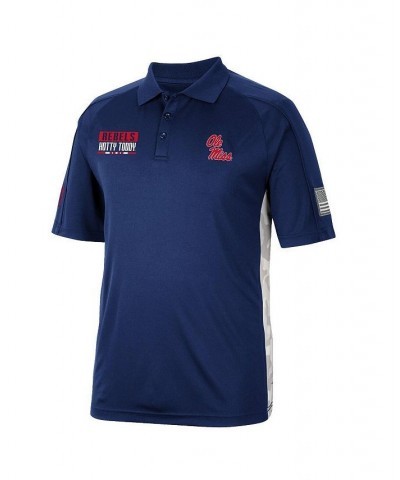 Men's Navy Ole Miss Rebels OHT Military-Inspired Appreciation Snow Camo Polo Shirt $27.60 Polo Shirts