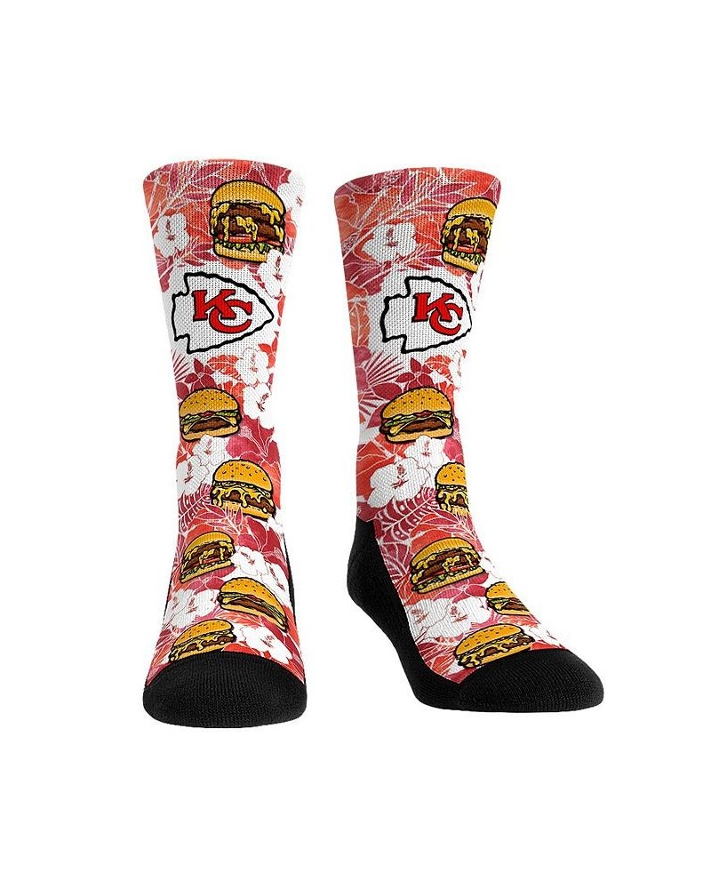 Men's and Women's Socks Kansas City Chiefs Chiefsburger Crew Socks $12.00 Socks