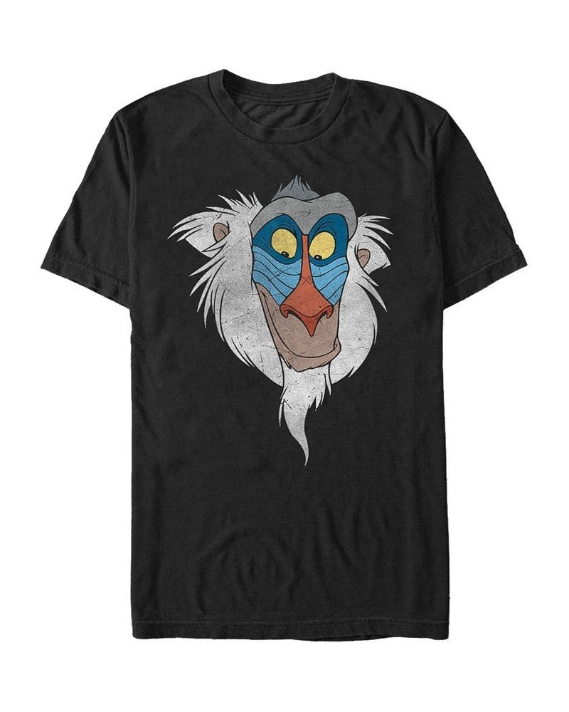 Disney Men's The Lion King Rafiki Portrait Short Sleeve T-Shirt Black $16.45 T-Shirts