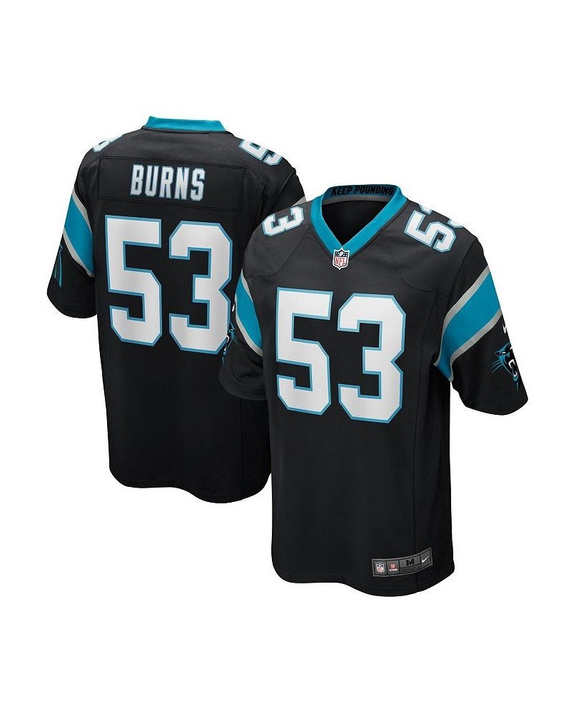 Men's Brian Burns Black Carolina Panthers Game Jersey $42.00 Jersey