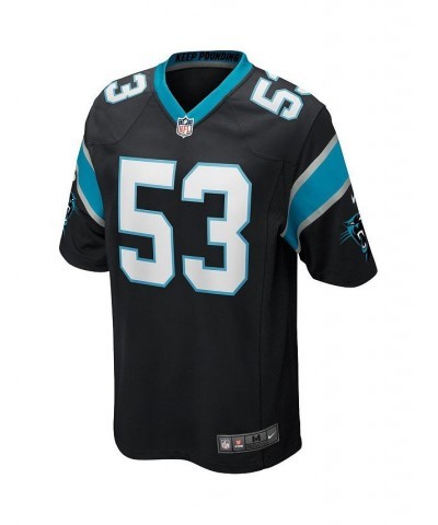 Men's Brian Burns Black Carolina Panthers Game Jersey $42.00 Jersey