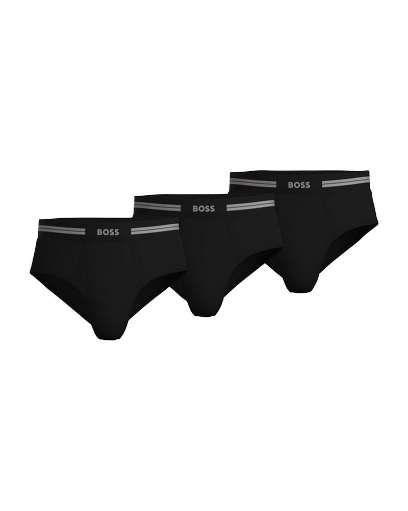 Men's 3-Pk. Traditional Classic Solid Briefs Black $16.80 Underwear